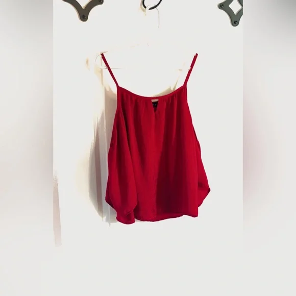 Elegant Red Women's Top - Picture 1 of 3